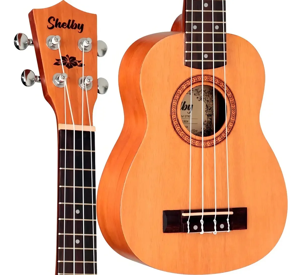 Ukulele Shelby Soprano Tobaco Su21m Cor Marrom