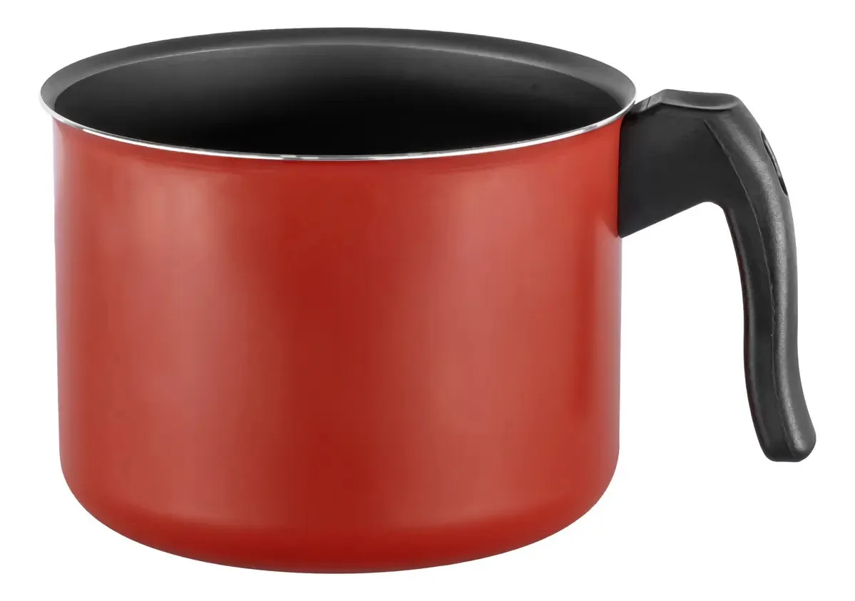 Canecão Grande Antiaderente Leiteira 2,4l Canecão Cor Vermelho