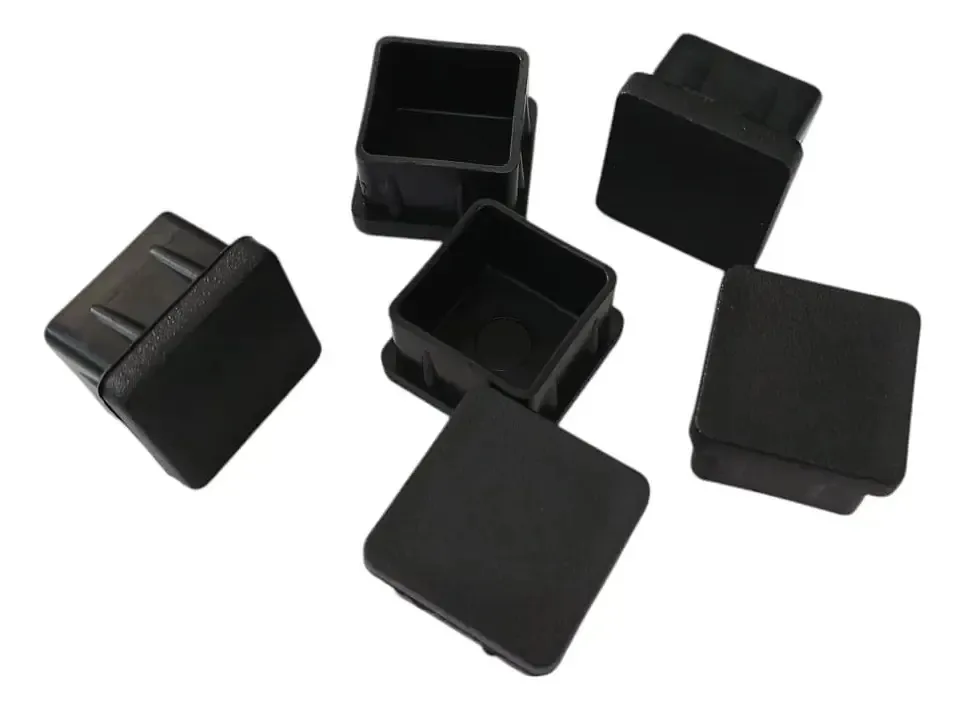 50 Ponteiras Internas 25x25 Pretas Cor Preto