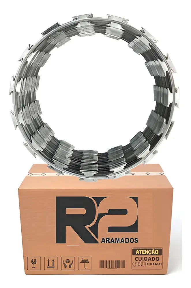 Cerca Concertina 45cm Para 12 Metros Serpentina Muro