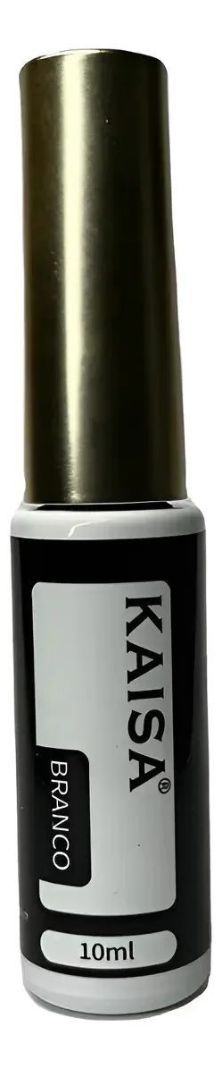 Esmalte Em Gel Com Ponta Fina Kaisa 10ml Decoração Unhas Cor Branco