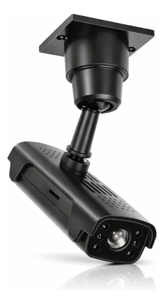 Mini câmera de segurança Câmera de segurança Recarregável Spy Wifi Black