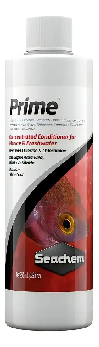 Condicionador de Água Líquido Prime 250ml Seachem para Aquários
