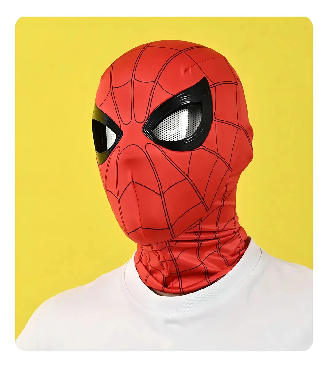 Máscara Homem Aranha Cosplay Adulto Movimenta Olhos Modelos Cor Vermelho