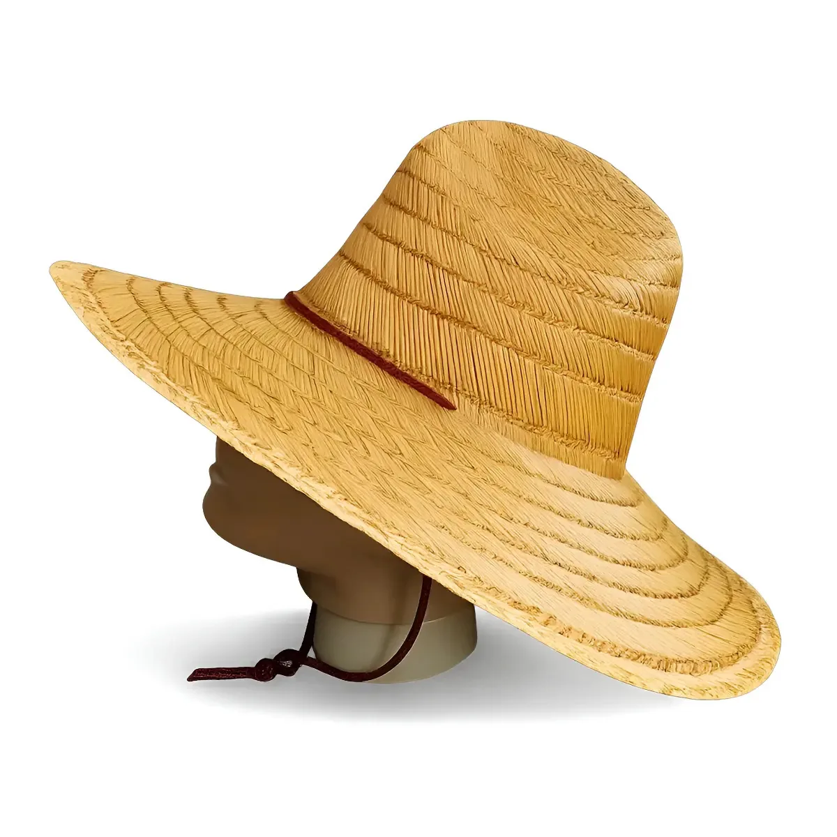 Chapéu de Praia Unissex de Bambu Ajustável para Surf e Sol