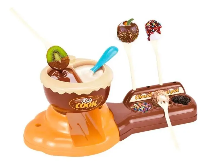 Brinquedo de chocolate para crianças e chefs