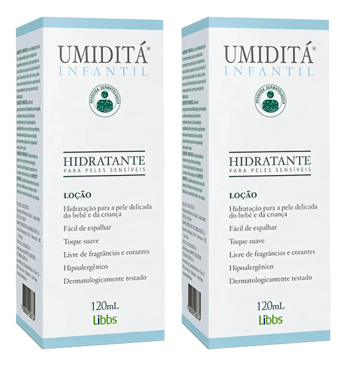 Kit 2 Loção Hidratante Para Bebês E Crianças Umiditá 120ml