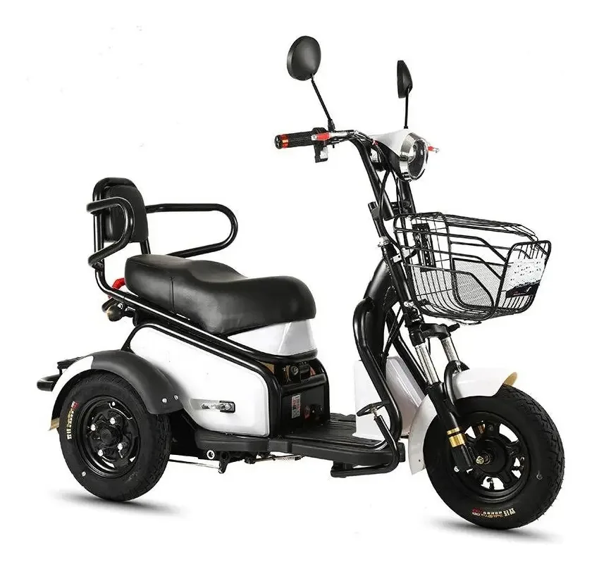 Triciclo Eletrico Adulto Scooter Passeio Mobilidade Cor Branco