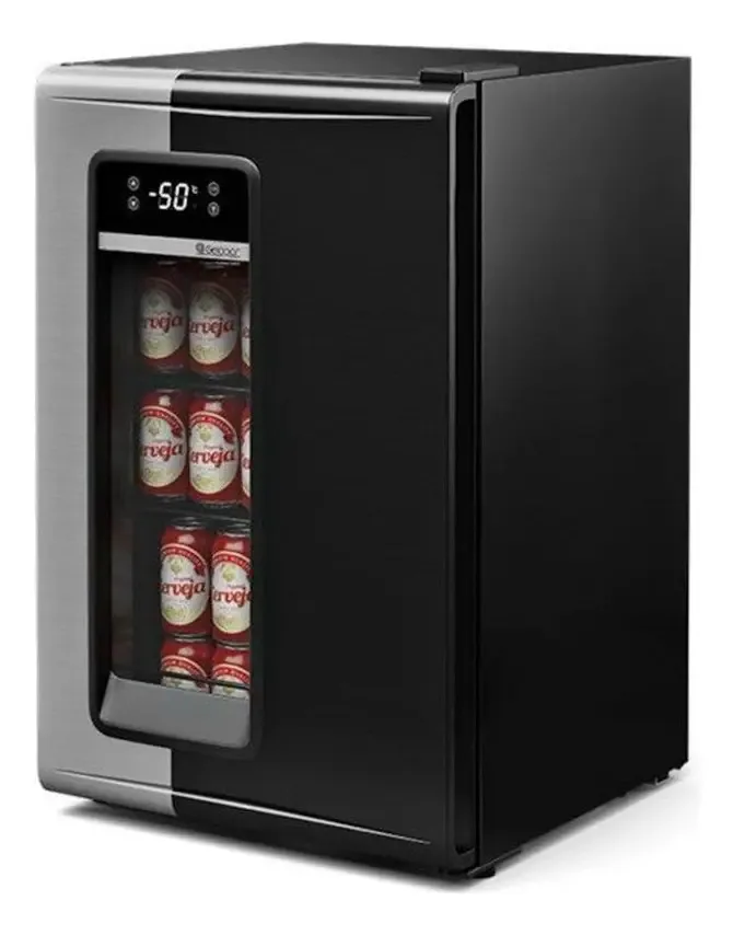 Cervejeira Grb-100 Gelopar Preto - 95l Cor Cinza-escuro