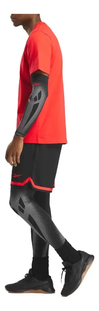 Manga de compressão Reebok Ers Perform Sleeve feminina preta tamanho M