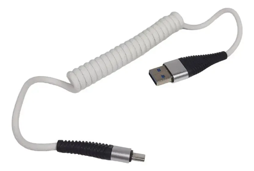 Cabo Turbo Tipo C Para Carros E Motos Branco
