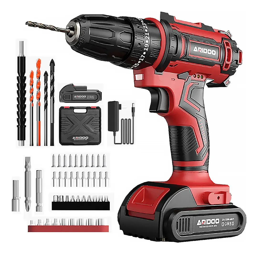 Kit Parafusadeira Sem Fio Furadeira De Impacto A Bateria 36vf
