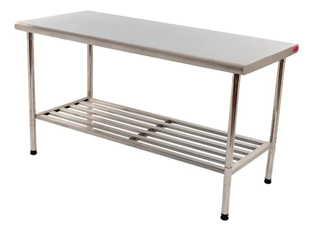 Bancada profissional de aço inoxidável 150cm Ascada
