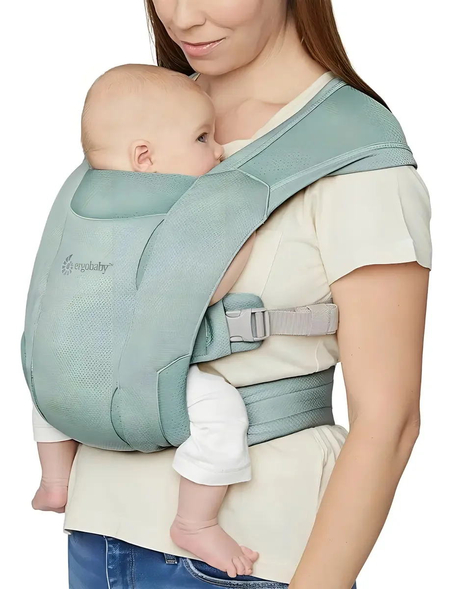 Portador de bebê recém-nascido Ergobaby Embrace Mesh - Salvia