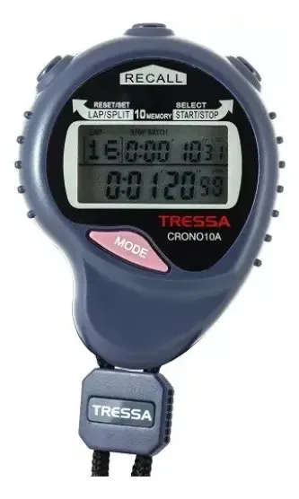 Cronômetro de memória Tressa Blue de 10 voltas - 10A Steel Blue