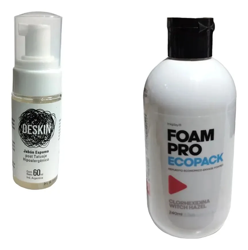 Espuma de tatuagem de espuma 60ml Sabonete de tatuagem +refil 250ml