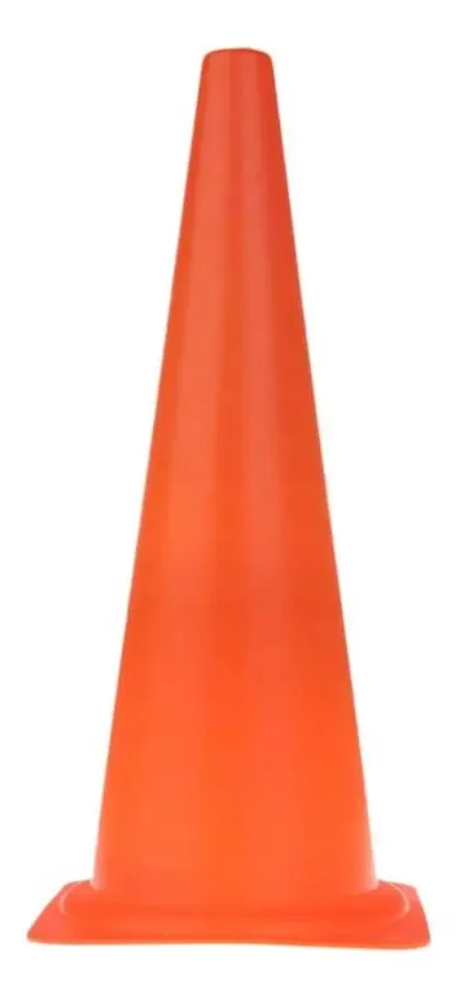 Cones esportivos, condução, treinamento, obstáculos de 48 cm, cor laranja