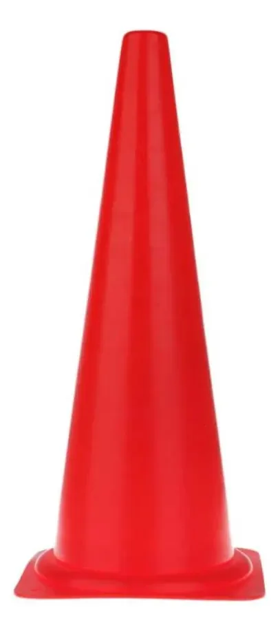 Cones esportivos, condução, treinamento, obstáculos de 48 cm, cor vermelha