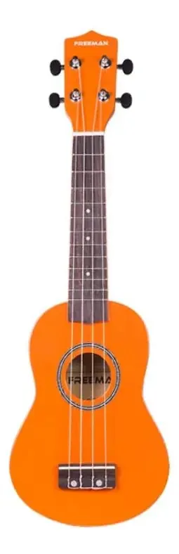 Ukulele Soprano Freeman Uk201 cor laranja