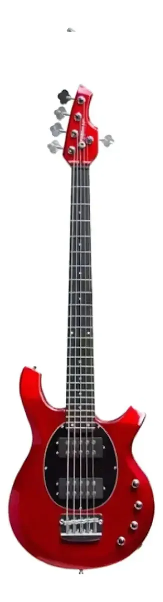 Baixo elétrico Freeman Freb885 vermelho de 5 cordas