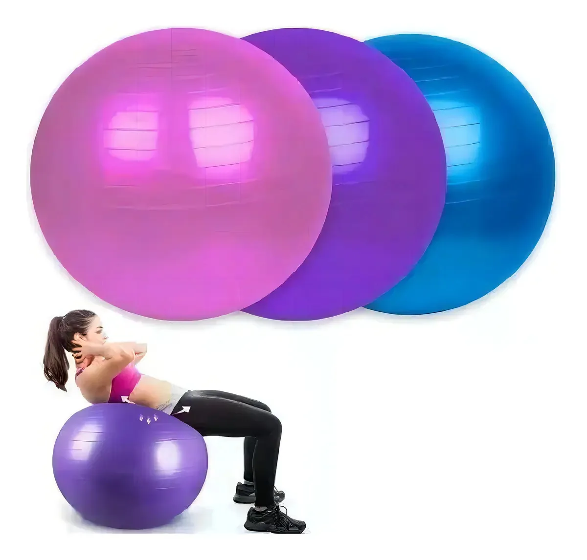 Bola de ioga Pilates 75 cm Pilates Bl-16 Ak Sport