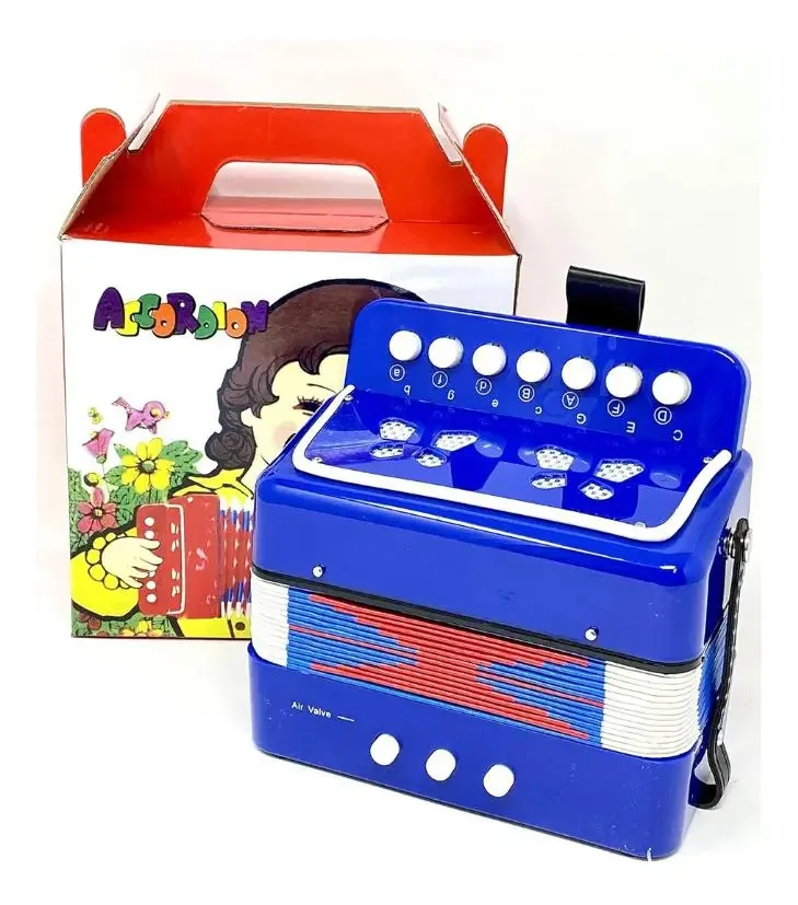 Acordeão Artidix Mini Acordeão Azul cor azul