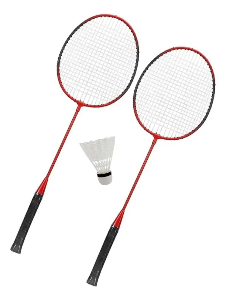 Conjunto de raquetes esportivas de badminton, raquete, fita e estojo