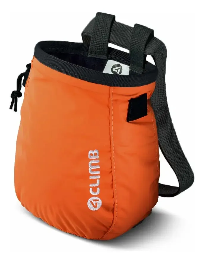 Chalk Bag Médio Saco Magnésio Treinamento Lateral 4climb Cor Laranja