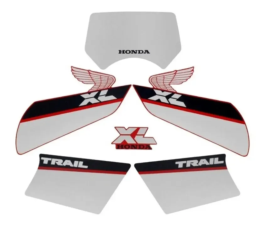 Kit Adesivo Faixa para Moto Honda Xls 1988 Vermelha