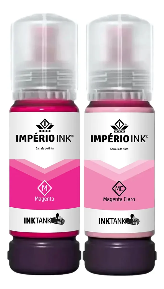 IMPÉRIOINK Kit 2 Tintas T574 Magenta/Magenta Claro 70ml para Epson L8050 L18050