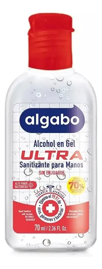Álcool Em Gel Hidratante Pocket 75ml Algabo Fragrância Neutra