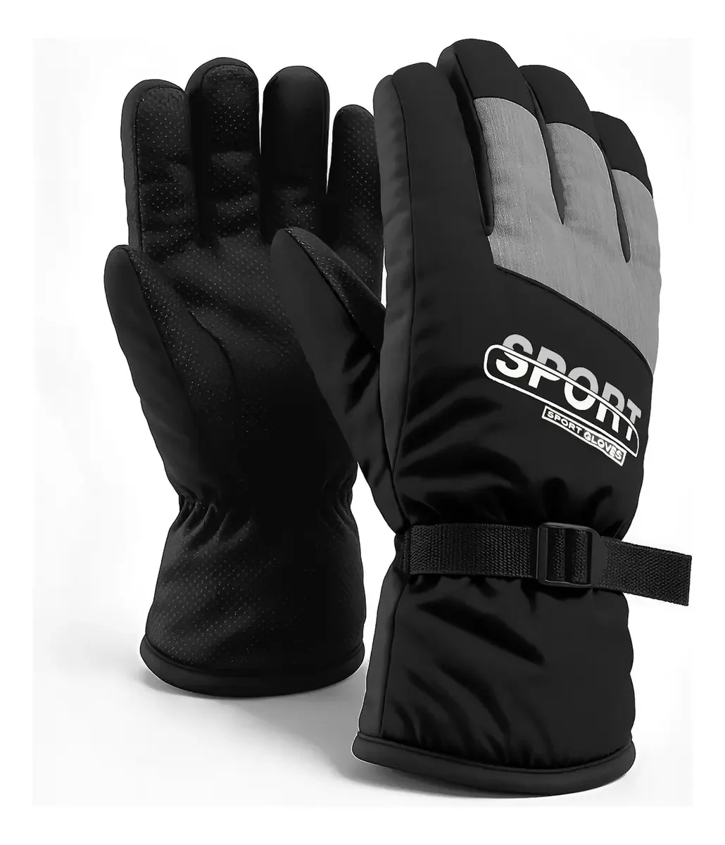 Luvas de inverno Luvas térmicas impermeáveis para motocicletas Luvas térmicas impermeáveis para esportes frios de inverno Luvas para homens e mulheres luvas de mountain bike luvas pretas