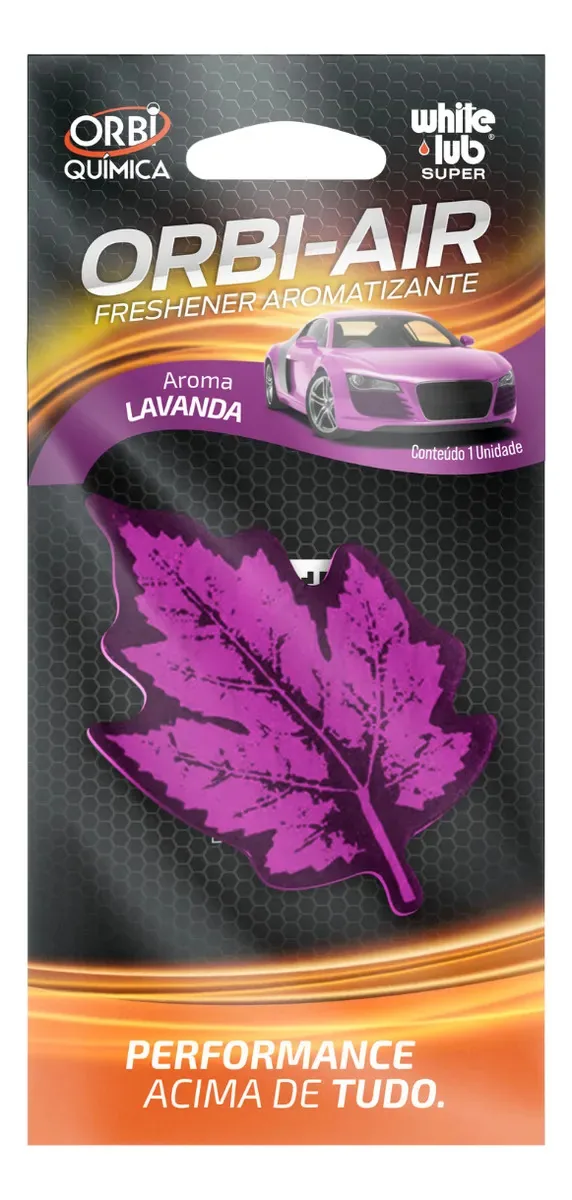 Aromatizante Orbi Air Uso Automotivo E Ambientes Fragrância Lavanda