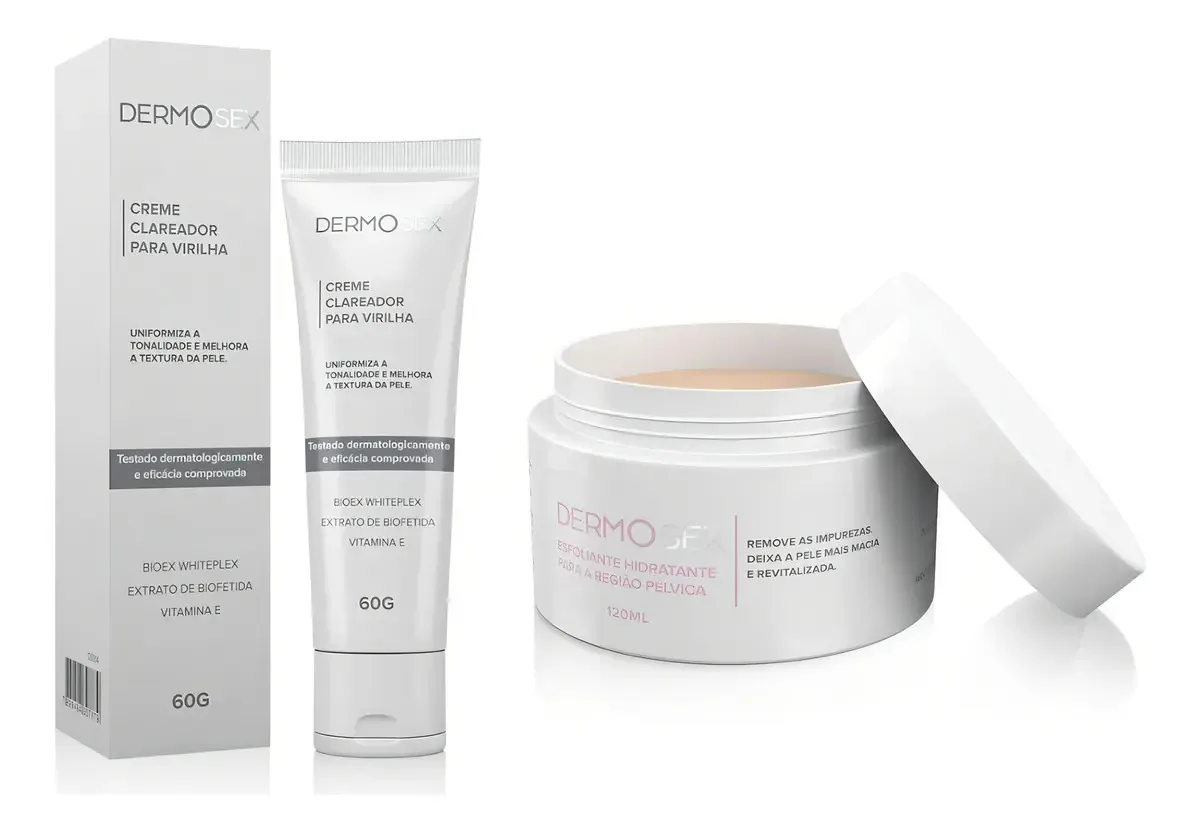 Dermosex Clareador E Esfoliante Kit De Beleza Para Virilha