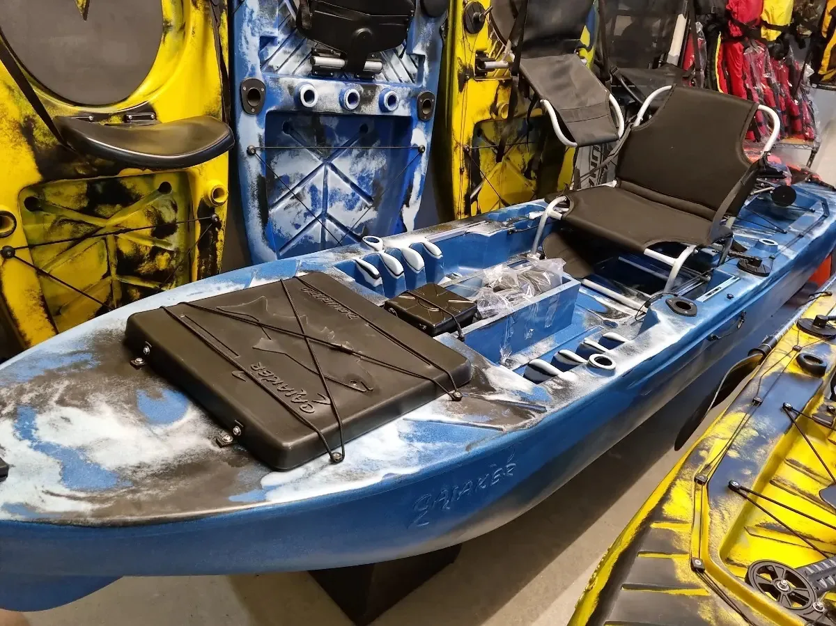 Caiaque Dourado Pesca Caiaker - Melhor Cor Azul Camuflado