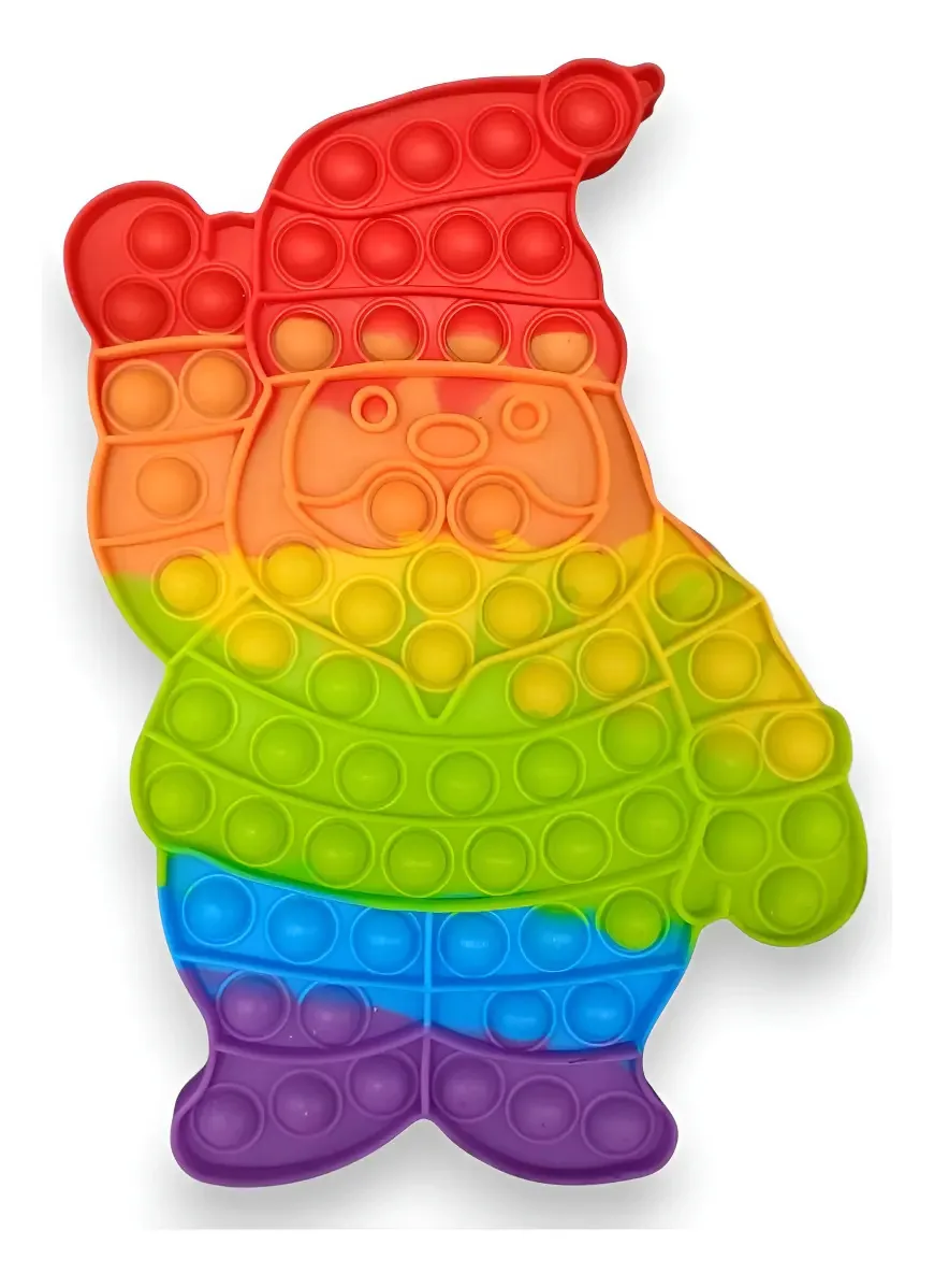 Pop It Quadrado Grande LULU Brinquedo Anti Stress Silicone Colorido