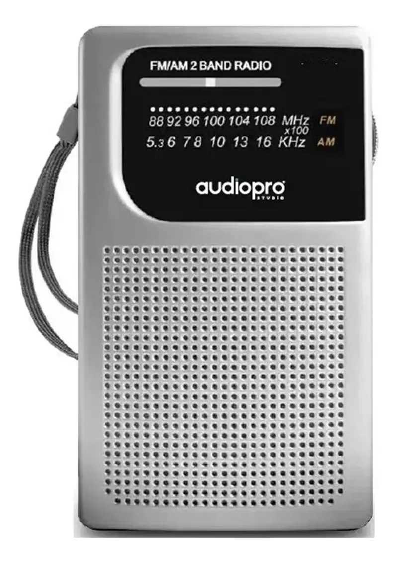 Rádio de bolso portátil FM/am Audiopro Ap02079 cor cinza