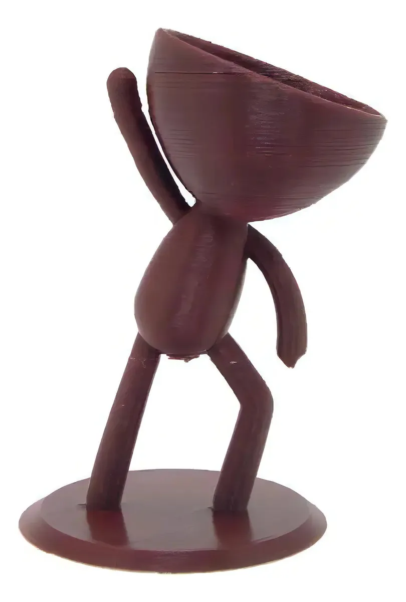 Vaso Decorativo Bob Dançarino Iii Bordô Bugingaria