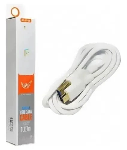 Kit Com 2 Cabos Carregador Dados Usb V8 1 Metro Em
