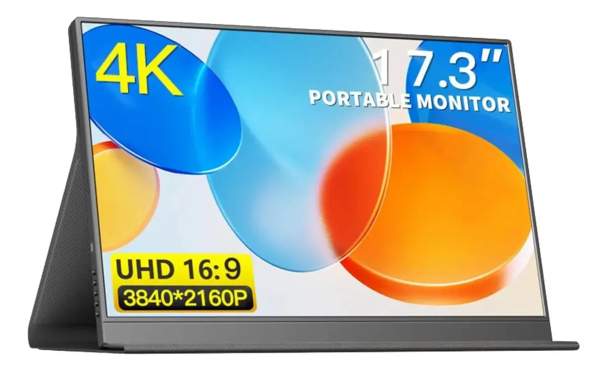 Monitor Portátil Bewinner 4k, 17,3 Laptop Monitor, Srgb 1500