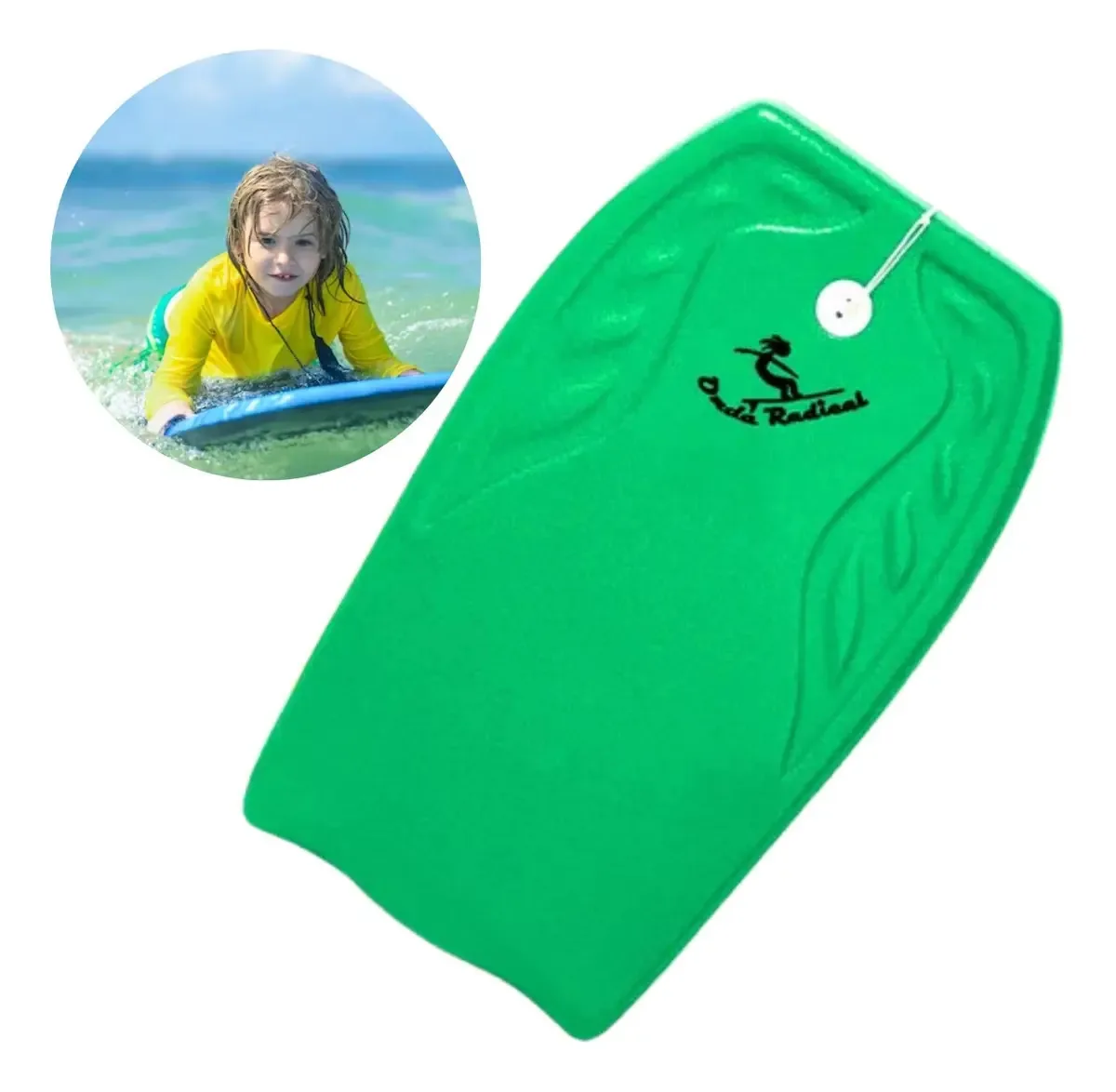Pranchinha Prancha Aprendiz Nataçao Boia Diversão Praia 70cm Cor Verde