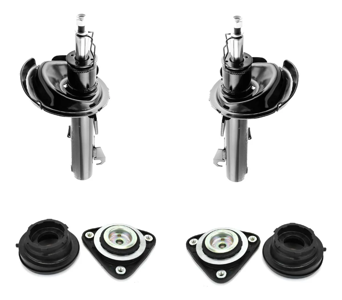 Amortecedores e bases dianteiras Ford Focus 2007 a 2011