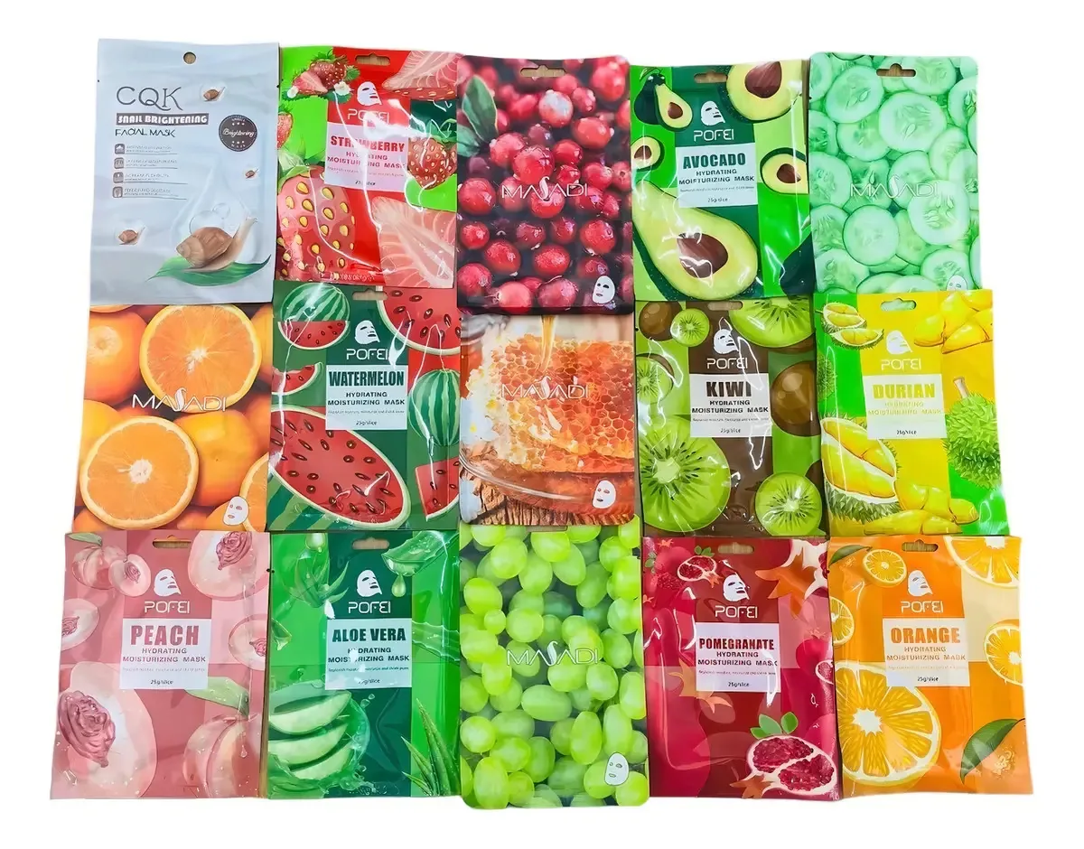 100 Máscaras Faciais Coreanas Atacado para Pele Seca