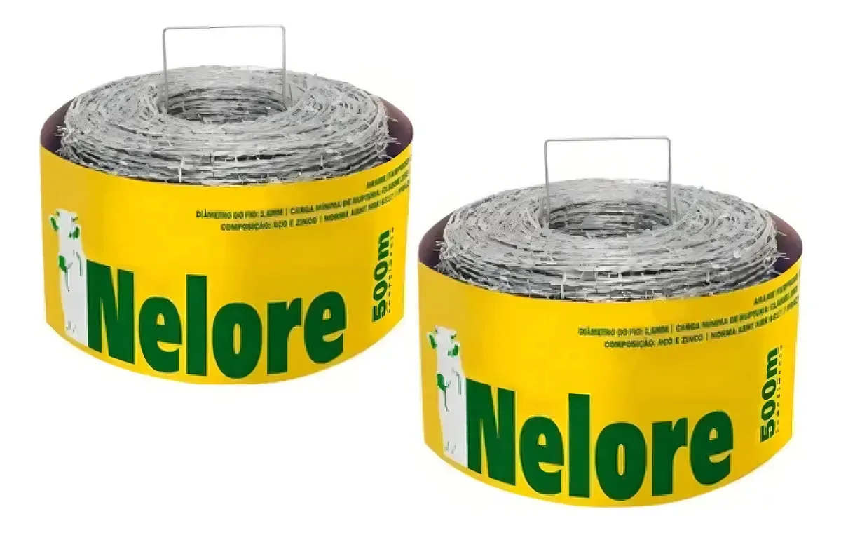Morlan Arame Farpado 1000m Nelore Cerca Cor Prateado