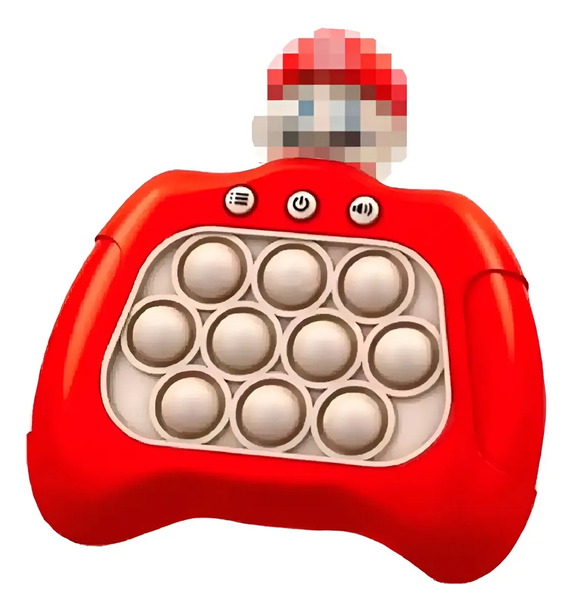 Divertido jogo eletrônico Pop It para crianças anti-stress vermelho