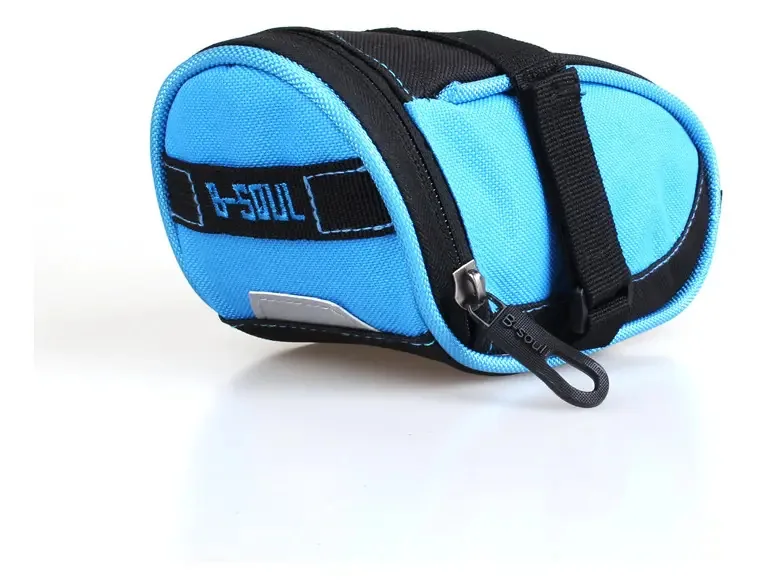 Bolsa de ferramentas de bicicleta, selim ou acessórios, cor: azul