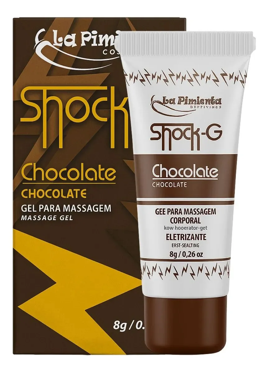 Gel Beijável Para Massagem Íntima Shock-G de Chocolate