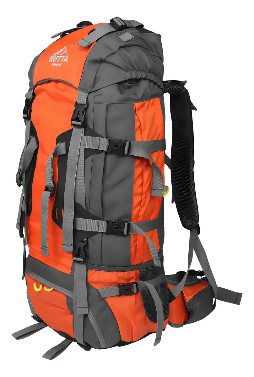 Mochila Camping 80l Cor 1618350 - Laranja