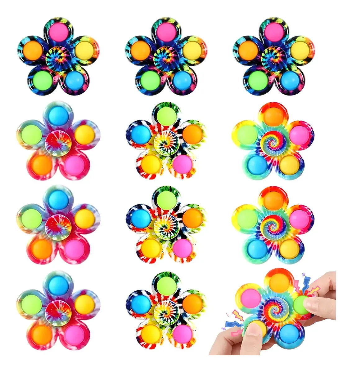 12 brinquedos anti-stress Fidget Spinner/anti-stress