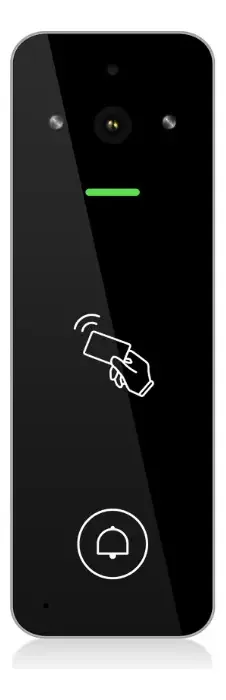 Intercomunicador de vídeo e controle de acesso Wi-Fi Vhome Ip65 Rfid Vshop Black